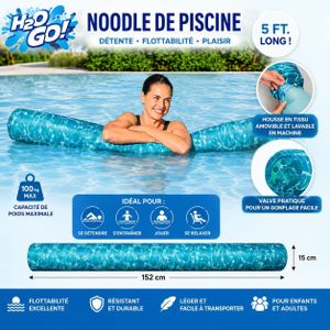Flotteur aquatique gonflable avec housse
