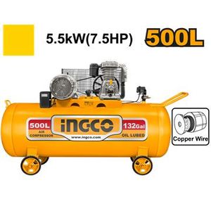 Ingco compresseur a air 500l/ 5.5kw-380v~50hz ac755001