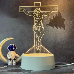 Veilleuse lumineuse led 3D en illustration du CHRIST