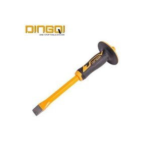 DINGQI Burins Plat En Acier Chromé Outil à Main Polyvalent 300 Mm, Avec Poignée De Sécurité, UJ