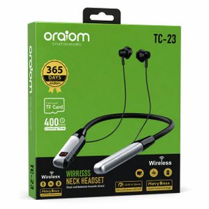 Oraimo TC-23 Wireless Neck Headset Bluetooth – Casque Tour de Cou Sans Fil
