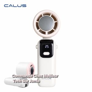 CALUS Mini Ventilateur Portable FAN17MAX - Avec Fontionnalité Effet Réfrigérant Turbo - Ventilateur de Poche Pliable