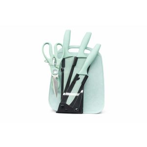 Ensemble Couteaux de Cuisine avec Planche & Support – Élégance & Précision