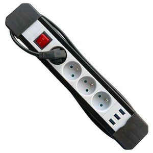 Multiprise Rallonge 4 Prise+3 Port USB