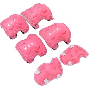 Kit De Protection Enfant 6pcs (Vélo, Roller, Skates, Trottinettes...) Rose