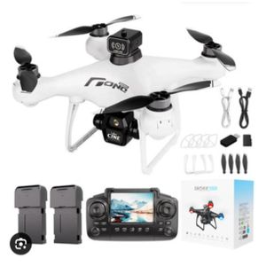 Drone E55 brushless avec télécommande écran HD double caméra 