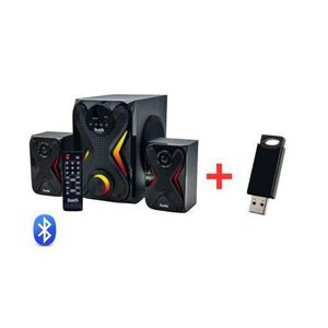 HAUT-PARLEUR MULTIMEDIA Home cinéma bluetooth DUNTH + clé USB