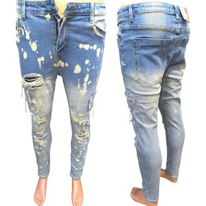 Pantalon Jeans Dechire - Bleu