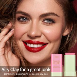 VIBELY Crème blush teintée nomade, stick blush mat à faible saturation, fard à paupières, rouge à lèvres