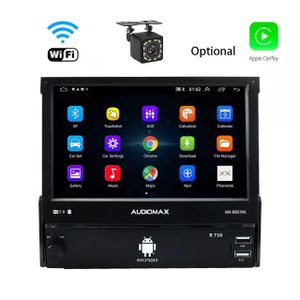 Stéréo De Voiture à écran Tactile Simple DIN - Autoradio Android QLED 10  Pouces, Récepteur Audio Amovible Avec Carplay, Android Auto, MirrorLink