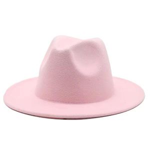 Chapeau Fedora couleur rose