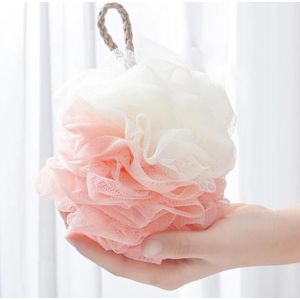 ÉPONGE EXFOLIANTE FLEUR DE DOUCHE POUR LE CORPS, ROSE BLANC 