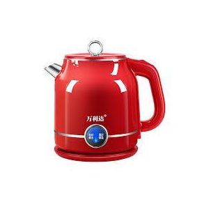 Bouilloire électrique de 2 L rouge avec poignée ergonomique – Design élégant et pratique