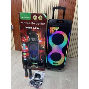 Enceinte Bluetooth Haut-parleur, Puissance 3000W avec Microphone sans-fil et Lumières LED