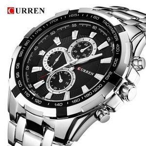 Curren Curren 8023 - Montre A Quartz Pour Homme - Argent