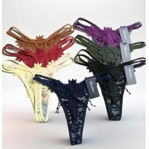 Mode Lot de 6 String Dentelle Sensuelle Luxe – Collection Multicolore Femme
