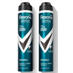 Lot De ( 2 × 200ml ) Déodorants Anti-Transpirant REXONA ADVANCED Protection 72H Importé De France 