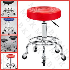 Tabouret réglable en hauteur avec roulettes 360°