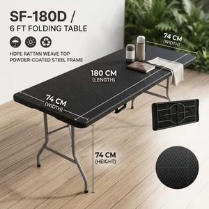Table rectangulaire pliante 1,80M