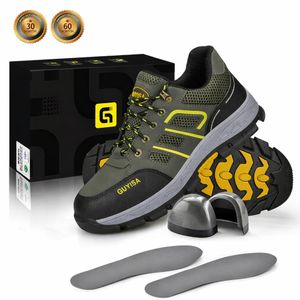 GUYISA Chaussures de Sécurité Antidérapantes et Anti-Perforation avec Embout en Acier