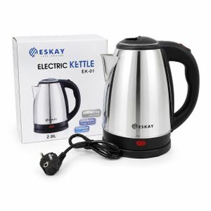 Eskay Bouilloire Électrique  – 2 Litres En Acier Inoxydable