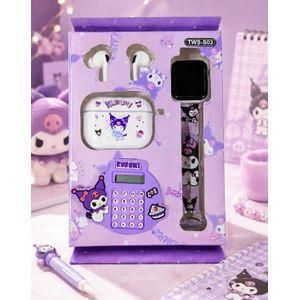 Kit Accessoires My Melody – Écouteurs Sans Fil, Montre, Calculatrice et Bracelet