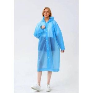 Imperméable Long Transparent avec Capuche – Protection Pluie Confortable