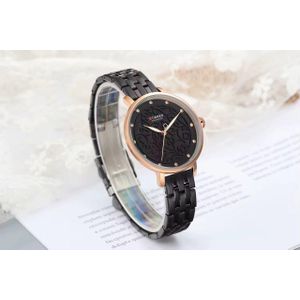 Curren  Montre dame Noir/Or fond noir chic et class