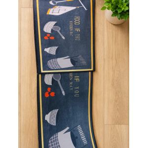 Ensemble de Tapis de Cuisine 2-en-1 – 