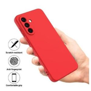 Coque Silicone Compatible Pour Samsung Galaxy S26 Plus Avec Antichoc - ROUGE
