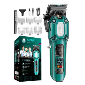 VGR V-600 - Tondeuse à cheveux professionnelle Rechargeable avec écran LED