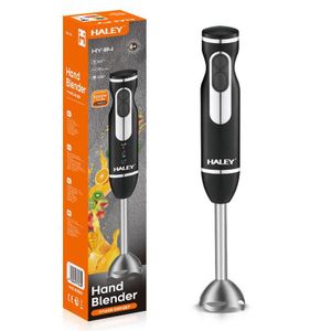 HALEY Mixeur plongeant Wtrtr-HALEY, mixeur plongeant en acier inoxydable 1200 W - Moteur puissant à 2 vitesses, lame en acier inoxydable