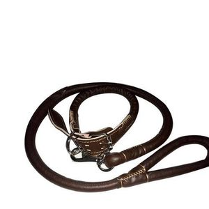 Agréable Chaîne De Chien - 115x78cm - En Cuir - Marron