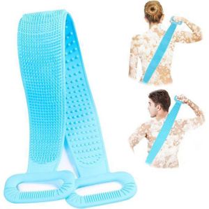 Super Éponge De Bain En Silicone, brosse de douche exfoliante pour le dos.