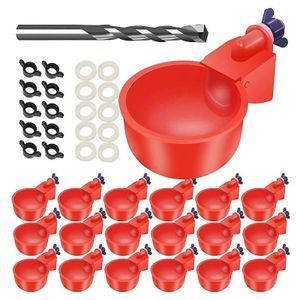 Lot de 16 abreuvoirs automatiques à coupelle pour poules – Abreuvoirs et distributeurs d'eau pour volailles