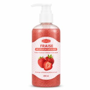 Gel douche exfoliant à la fraise – 280 ml