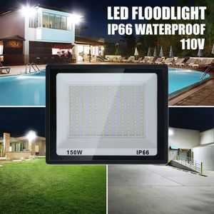 Projecteur D'extérieur LED Ultra-lumineux 150W, étanche IP66, Lumière Blanche Du Jour 6500K