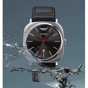 Montre à Quartz Imperméable Pour Hommes _ Bracelet en Cuir _ SKMEI 1884