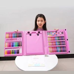 Gn Super Mega Art Set 208 Pièces - Kit de Dessin et Peinture Complet