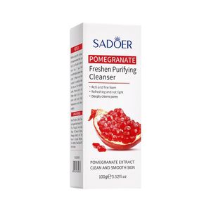 SADOER Nettoyant à la Grenade, Nettoyant Purifiant, Éclat du Teint, Nettoyage Doux, Nettoyant Antioxydant