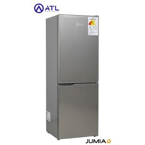 ATL Réfrigérateur Combiné - ATL-2C230 - 185 L / 02 BATTANTS / 03 TIROIRS /  INOX&SILVER