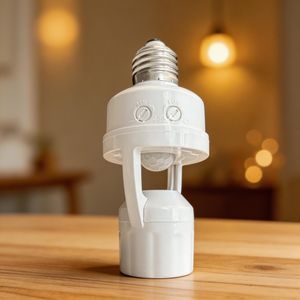 Luminor Douille E27 intelligente pour Lampe à vis avec Détecteur de Mouvement Infrarouge et réglage de luminosité