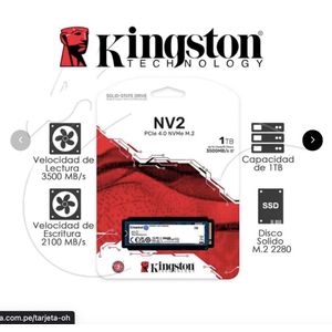 Disque interne SSD Kingston NV2 M.2 2280 NVMe PCIe 4.0 Express 500