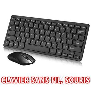 Mini clavier de model KM901 78 touches et souris Combo 2.4G sans