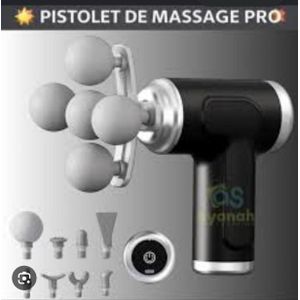 APPAREIL DE MASSAGE MUSCULAIRE SOUS FORME DE PISTOLET IDÉAL POUR  LES DOULEURS MUSCULAIRES 