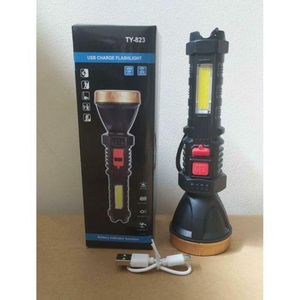 Torche Led Flash Rechargeable-Noir