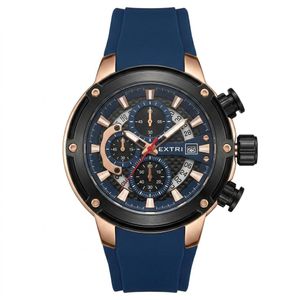 Montre Hommes,montre de Luxe Chronographe étanche,Quartz Analogique, Nouvelle Collection EXTRI