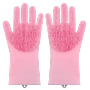 Gants de brosse à vaisselle en silicone multi-usages