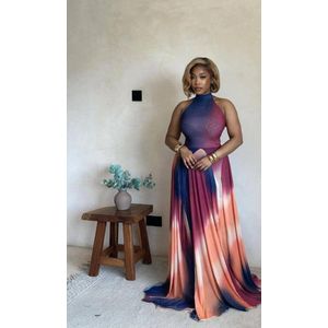 Fashion Beautiful Girls Longue robe démembré 