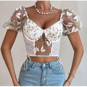 Sexy haut courte doux pour femme 